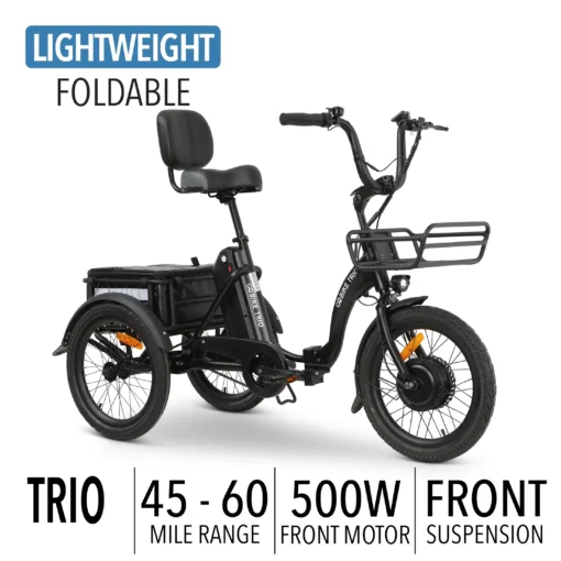 TRIO Crossover Lightweight Foldable Electric Tricycle - Image 2