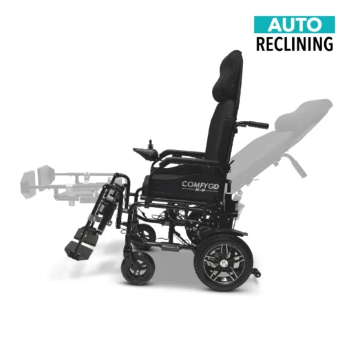 X-9 Remote Controlled Electric Wheelchair, Automatic Reclining Backrest & Lifting Leg Rests - Image 2